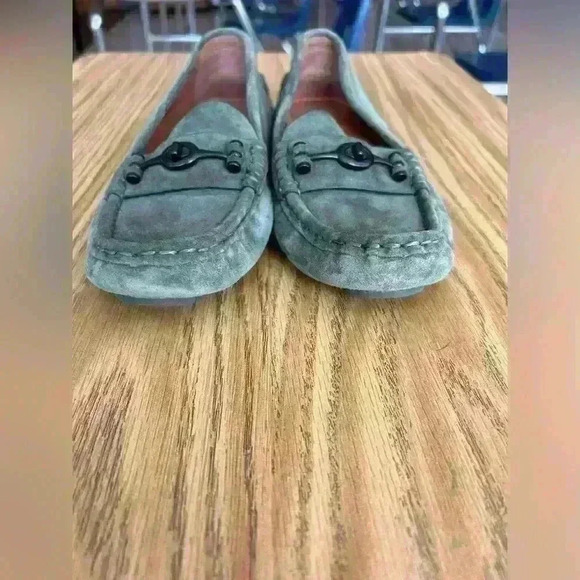 Coach Crosby Green Suede Drivers Moc Loafer Flat Womens 7 - Picture 3 of 7